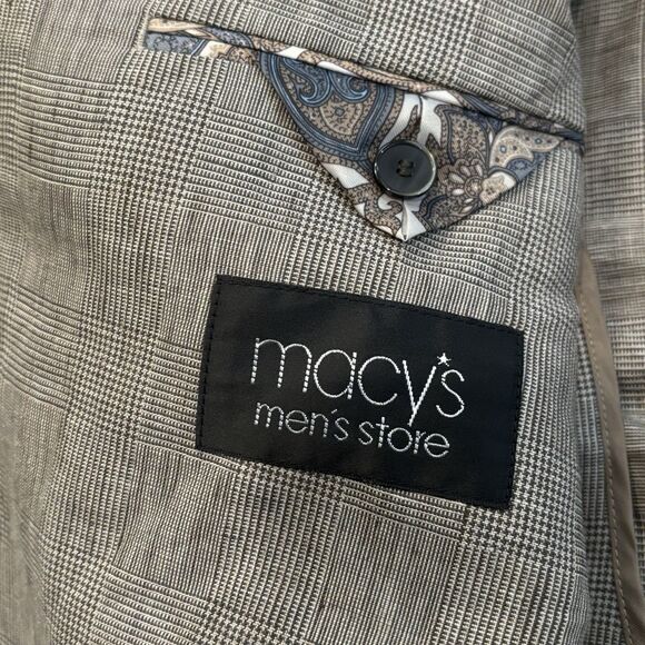 Lauren Ralph Lauren Black Label Blazer Men's 41R Brown Slim Fit Linen - Picture 5 of 9